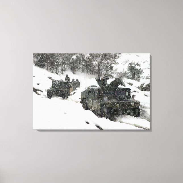 Impressão Em Tela Patrulha dos fuzileiros navais dos EUA na passagem (Frente)