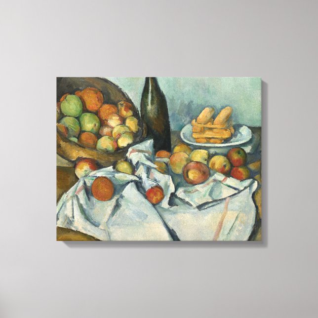 Impressão Em Tela Paul Cezanne - A Cesta das Maçãs (Frente)