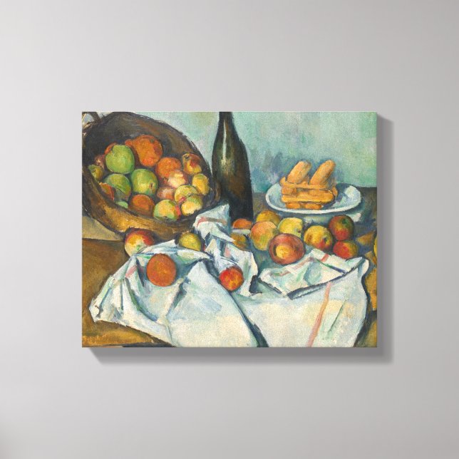 Impressão Em Tela Paul Cezanne - A Cesta das Maçãs (Frente)