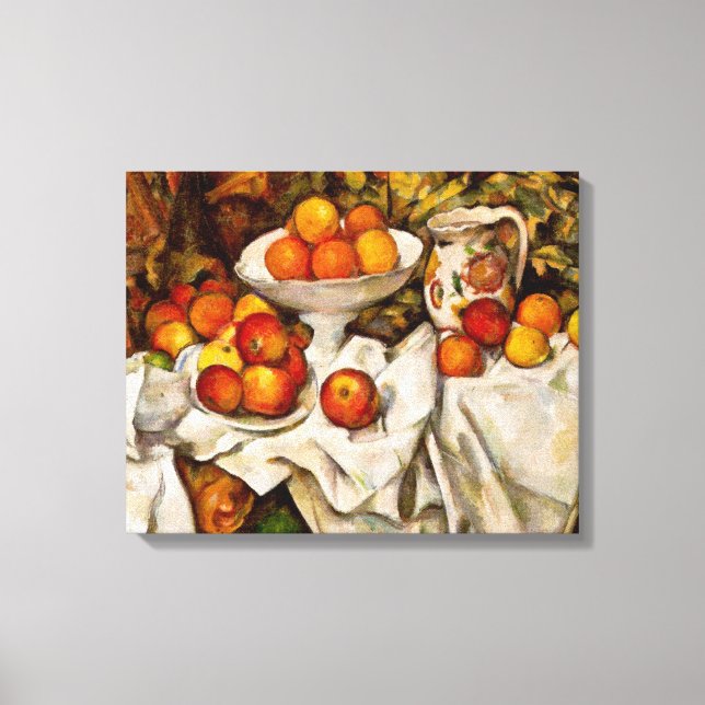 Impressão Em Tela Paul Cezanne Apple Orangismo Impressionismo (Frente)