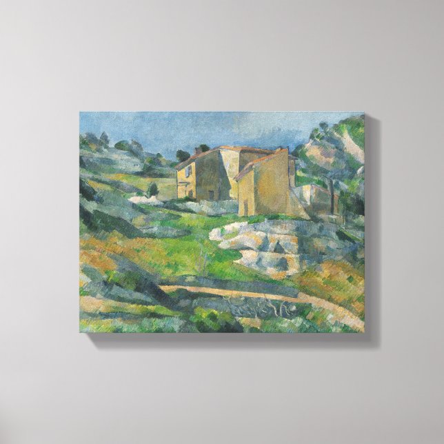 Impressão Em Tela Paul Cezanne | Casas da Provença: Riaux V (Frente)