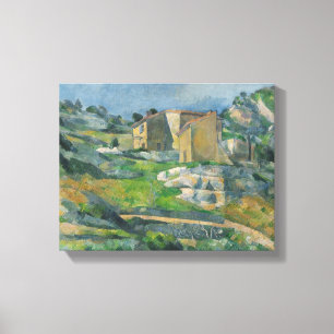Impressão Em Tela Paul Cezanne Casas da Provença: Riaux V