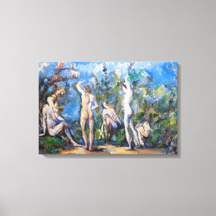 Impressão Em Tela Paul Cezanne - Cinco Banhistas