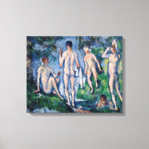 Impressão Em Tela Paul Cezanne - Grupo de Banhistas