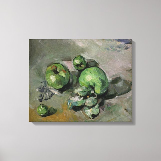 Impressão Em Tela Paul Cezanne | Maçãs Verdes, c.1872-73 (Frente)