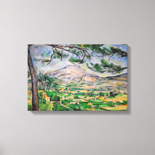 Impressão Em Tela Paul Cezanne - Mont Sainte-Victoire e Grande Pinhe