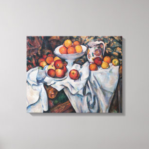 Impressão Em Tela Paul Cezanne - Natureza Morta, Maçãs e Laranjas