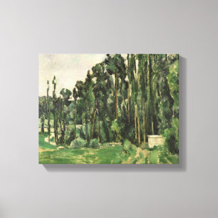 Impressão Em Tela Paul Cezanne os álamos, c.1879-82