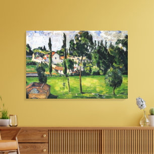 Impressão Em Tela Paul Cezanne - Paisagem com Linha de Água,