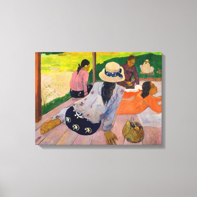 Impressão Em Tela Paul Gauguin - A Siesta (Frente)