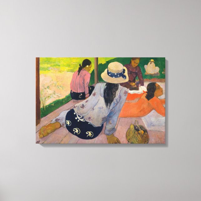 Impressão Em Tela Paul Gauguin - A Siesta (Frente)