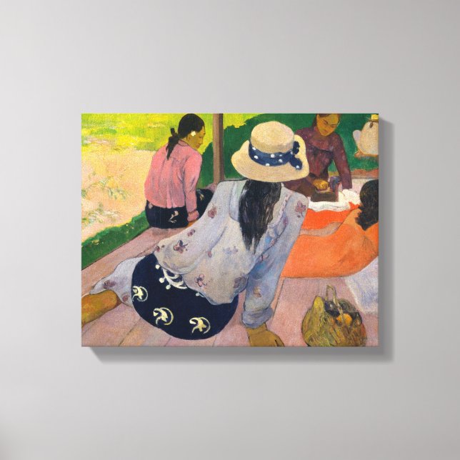 Impressão Em Tela Paul Gauguin - A Siesta (Frente)