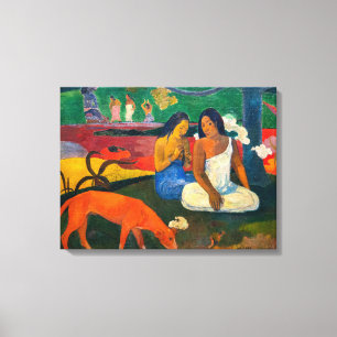 Impressão Em Tela Paul Gauguin - Árearea / O Cachorro Vermelho
