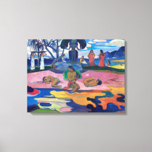 Impressão Em Tela Paul Gauguin - Dia do Deus / Mahana no atua
