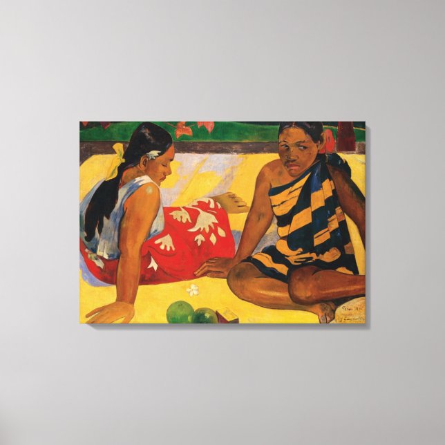 Impressão Em Tela Paul Gauguin Duas Mulheres De Tahiti Parau Api (Frente)
