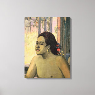 Impressão Em Tela Paul Gauguin   Eiaha Ohipa ou Tahitians em uma