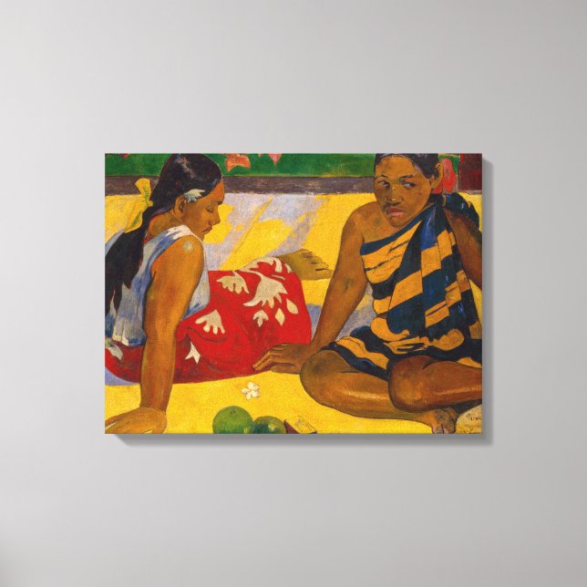 Impressão Em Tela Paul Gauguin - Mulheres taitianas / Parau Api (Frente)
