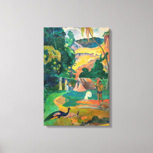 Impressão Em Tela Paul Gauguin - Paisagem com Pavões / Matamoe