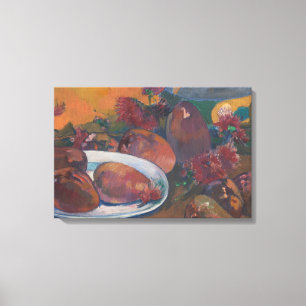 Impressão Em Tela Paul Gauguin - Vida contínua com Mangos