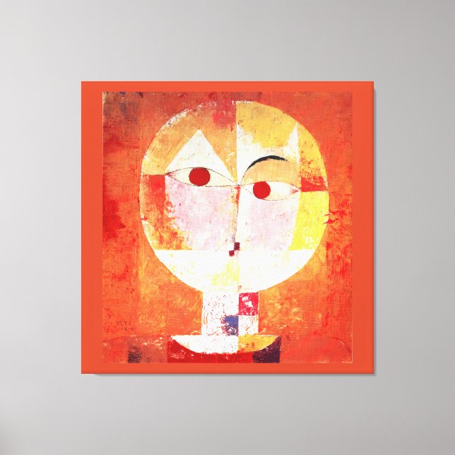 Impressão Em Tela Paul Klee Senecio (Frente)