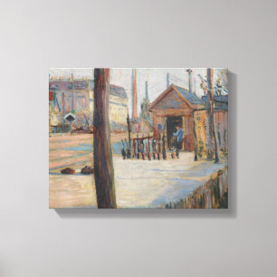 Impressão Em Tela Paul Signac - Junção ferroviária perto de Bois-Col