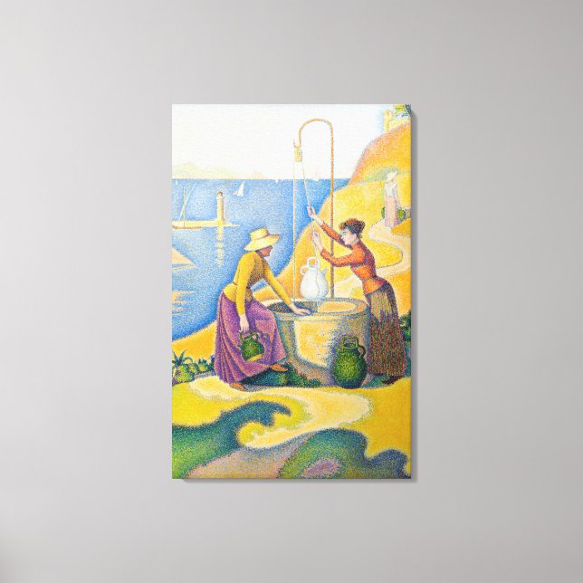 Impressão Em Tela Paul Signac - Mulheres no Bem (Frente)