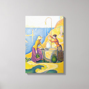 Impressão Em Tela Paul Signac - Mulheres no Bem
