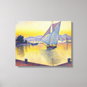 Impressão Em Tela Paul Signac - O Porto ao Pôr do Sol, Ópera 236