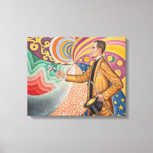 Impressão Em Tela Paul Signac - Retrato de M Félix Feneon, Opus 217