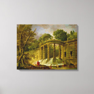 Impressão Em Tela Pavilhão com cascata, 1760