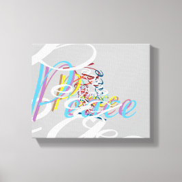 Impressão Em Tela Paz