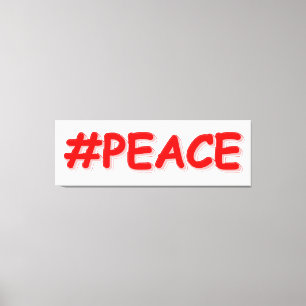 Impressão Em Tela "#PAZ" Design. Compre agora