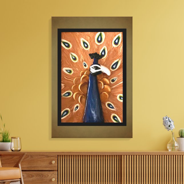 Impressão Em Tela Peacock (Insitu(Sala de estar))