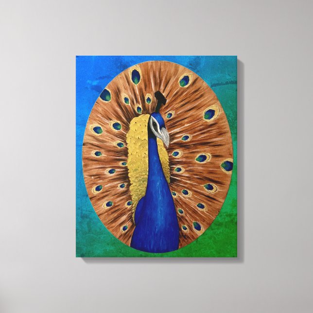 Impressão Em Tela Peacock (Frente)