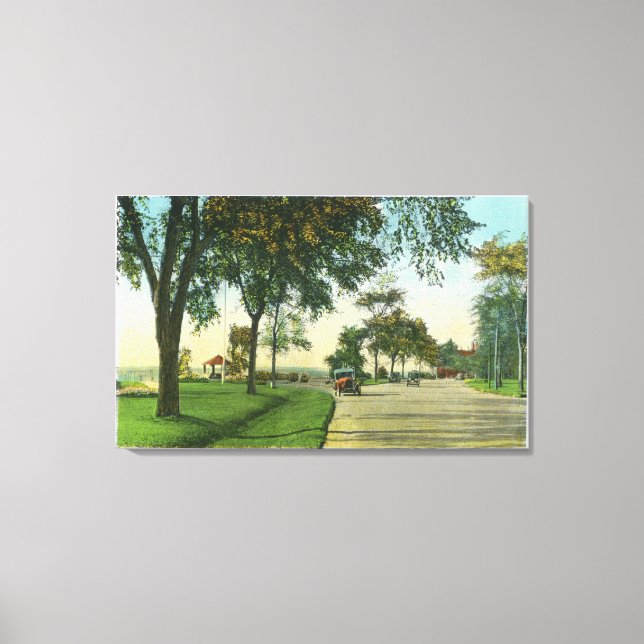 Impressão Em Tela Peaks Island View of Pumpkin Knob (Frente)