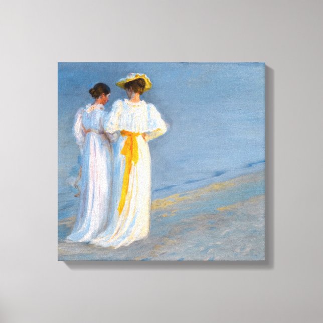 Impressão Em Tela Peder Severin Kroyer - Anna Ancher & Marie Kroyer (Frente)