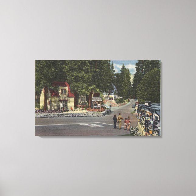 Impressão Em Tela Pedestres em Lake Shore Drive (Frente)