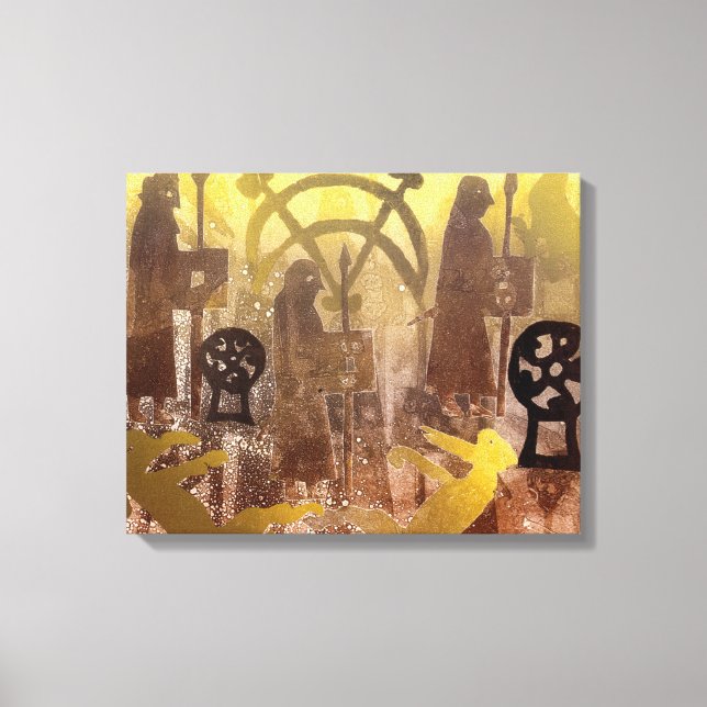 Impressão Em Tela Pedra de Birsay Picta (Frente)