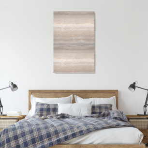 Impressão Em Tela Pedra Travertina Afiada Cogumelo Taupe Minimalista