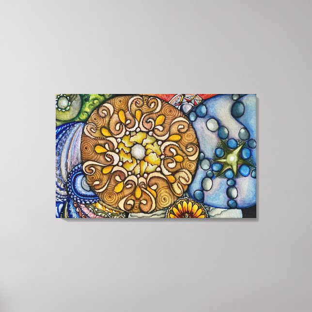 Impressão Em Tela Pedras Celtas (Frente)