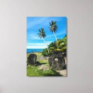 Impressão Em Tela Pedras de Rai na Ilha Yap