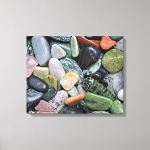 Impressão Em Tela Pedras Modernas Pebbles Mineral Quartz
