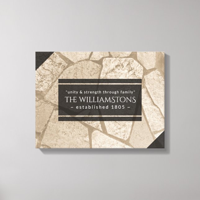 Impressão Em Tela Pedras Rachadas Toneladas De Sepia Elegante (Frente)