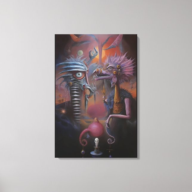 Impressão Em Tela Peeping Through Pat Hartman's Bedroom Window (Frente)