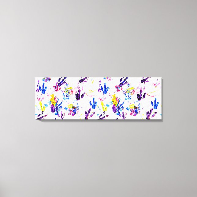 Impressão Em Tela pegadas de pinguim (Frente)