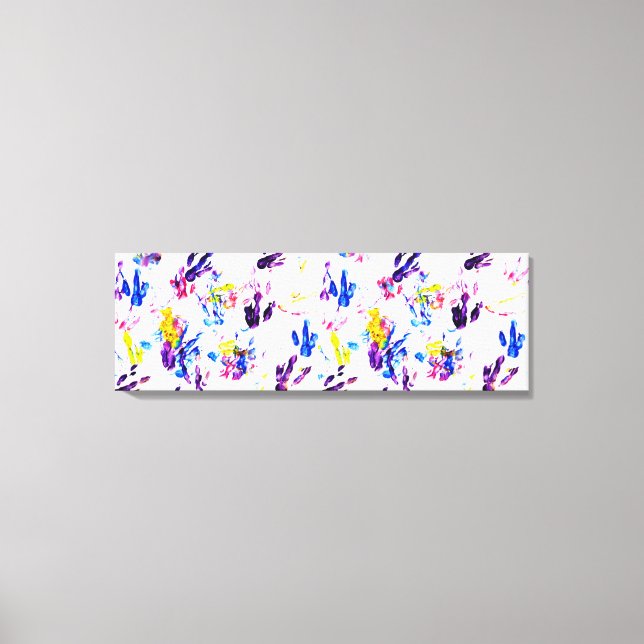 Impressão Em Tela pegadas de pinguim (Frente)