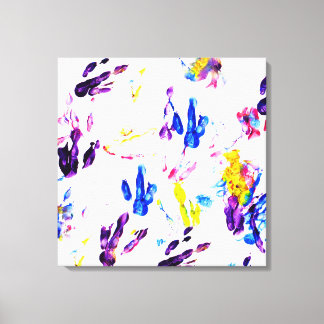 Impressão Em Tela pegadas de pinguim