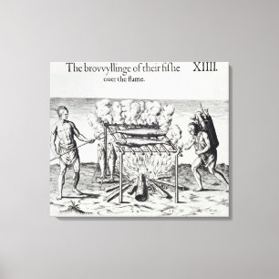 Impressão Em Tela Peixes do cozinhar