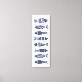 Impressão Em Tela Peixes do Oceano Costeiro