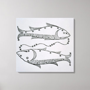 Impressão Em Tela Peixes (os peixes) uma ilustração 'do poeta